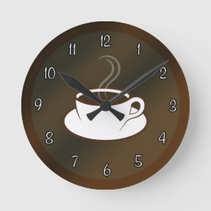 Horloge ronde moyenne de café-restaurant de café