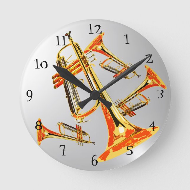 Horloge Ronde Multitrumpets (Recto)
