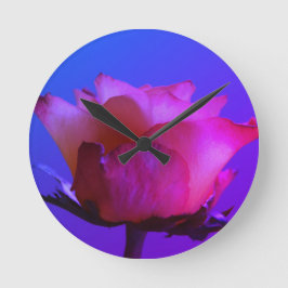 Horloge Ronde Mur rose