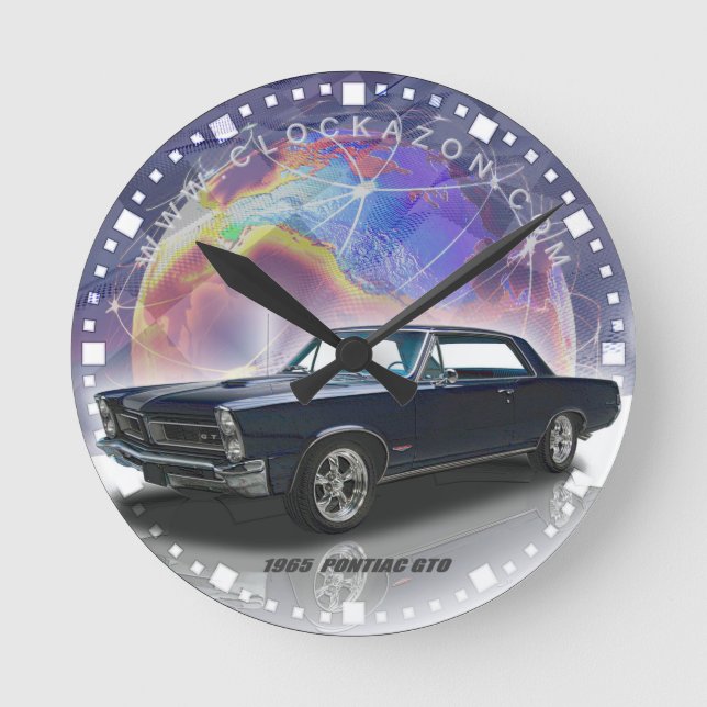 Horloge Ronde Muscle Car (Recto)