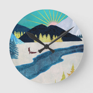 Horloge Ronde Musher du matin