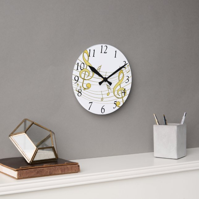 Horloge Ronde Musical (Bureau)