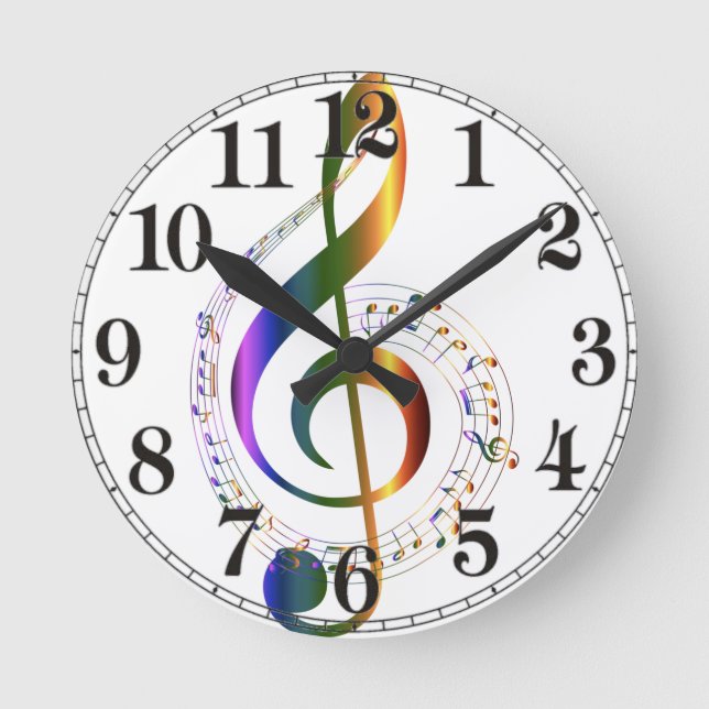 Horloge Ronde Musique (Recto)