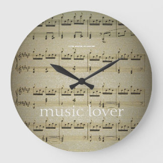 Horloge Ronde Musique Lover Grande muraille