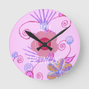 Horloge Ronde My Little Princess I love You XOXO