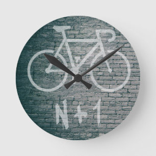 Horloge Ronde N+1 Graffiti pour vélos