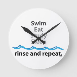 Horloge Ronde Nager Manger Étude Sommeil