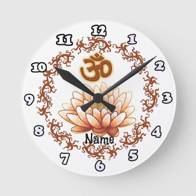 Horloge Ronde Namaste (Recto)