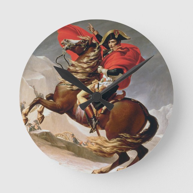 Horloge Ronde Napoléon Crossing the Alps, c.1800 (oil on canvas) (Recto)