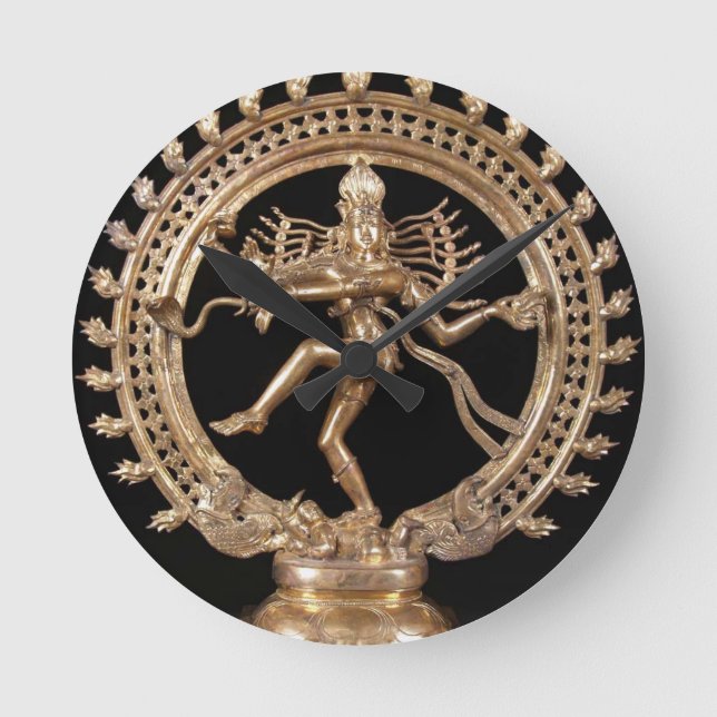 HORLOGE RONDE NATARAJ HINDU DIEU (Recto)