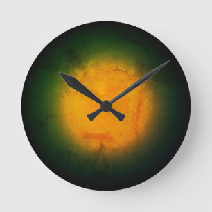 Horloge Ronde Nature contemporaine Artiste Abstrait