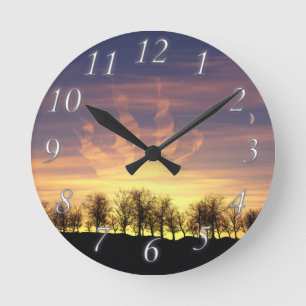 Horloge Ronde Naviguer dans l'horloge du ciel nocturne