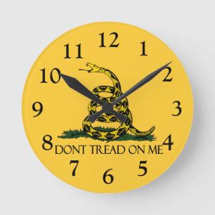 Horloge Ronde Ne marchez pas sur moi, histoire patriotique de