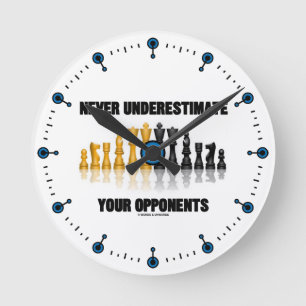 Horloge Ronde Ne sous-estimez jamais vos adversaires (le jeu