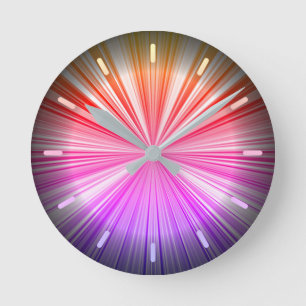 Horloge Ronde Néon Blue Purple Pink Red Yellow COOL