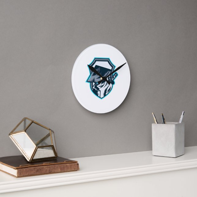 Horloge Ronde Neon Ronin: Shadow Blade Crest (Bureau)