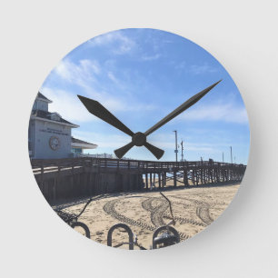 Horloge Ronde Newport Pier, Newport Beach, Californie