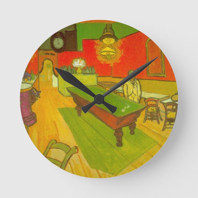 Horloge Ronde Night Cafe par Vincent van Gogh (Recto)