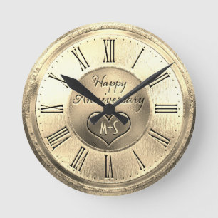 Horloge Ronde Noces d'or