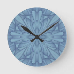 Horloge Ronde Noël bleu doux tient le premier rôle #2