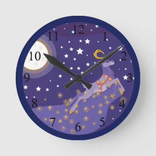 Horloge Ronde Noël magique