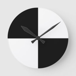 Horloge Ronde Noir et blanc