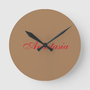 Horloge Ronde Nom d'écriture professionnelle classique personnal