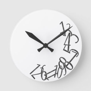 Horloge Ronde Nombres tombés