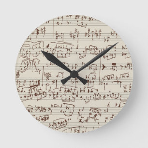 Horloge Ronde Notes musicales