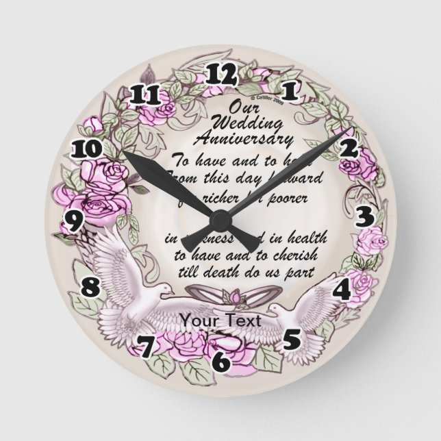 Horloge Ronde Notre Anniversaire (Recto)