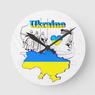 Horloge Ronde NOTRE MAISON - Collection design UKRAINE