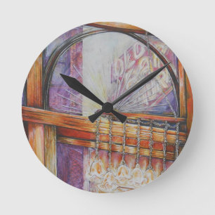 Horloge Ronde Nous sommes tous des papillons volant autour de la