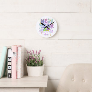 Horloge Ronde nouvelle année