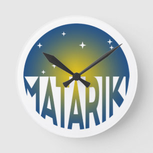 Horloge Ronde Nouvelle-Zélande Sept Soeurs Maori MATARIKI 2a