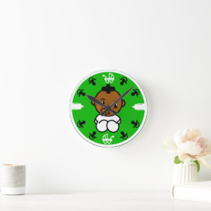 Horloge Ronde Novelty mignon Black Baby Cadeau