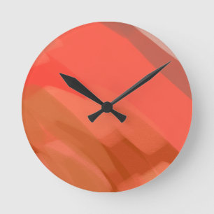 Horloge Ronde Nuances de Rosée Rousse