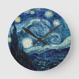 Horloge Ronde Nuit Starry by Vincent Van Gogh