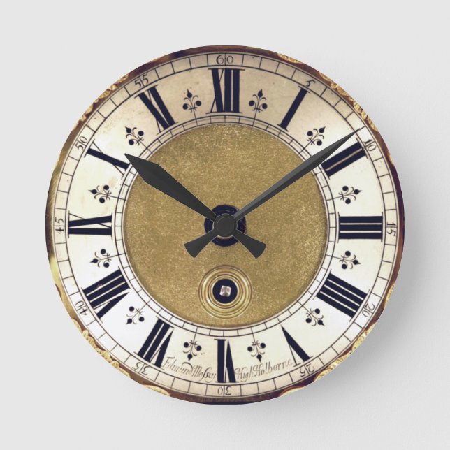 Horloge Ronde Numéros romains d'époque (Recto)