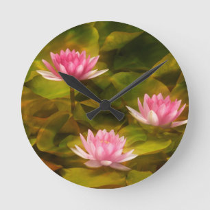 Horloge Ronde Nymphéas artistiques, Californie