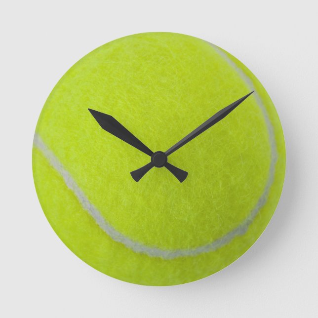 Horloge Ronde Obtenir Sporty_Tennis_Fuzzy Conception de balle (Recto)