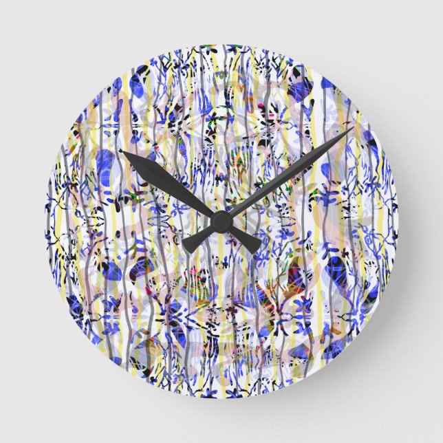 Horloge Ronde Octopus Garden (Recto)