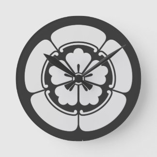 Horloge Ronde Oda Mokkou | KAMON [ Crête de famille japonaise ]
