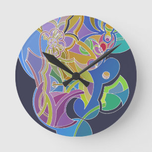 Horloge Ronde Oeuvre Whimsical