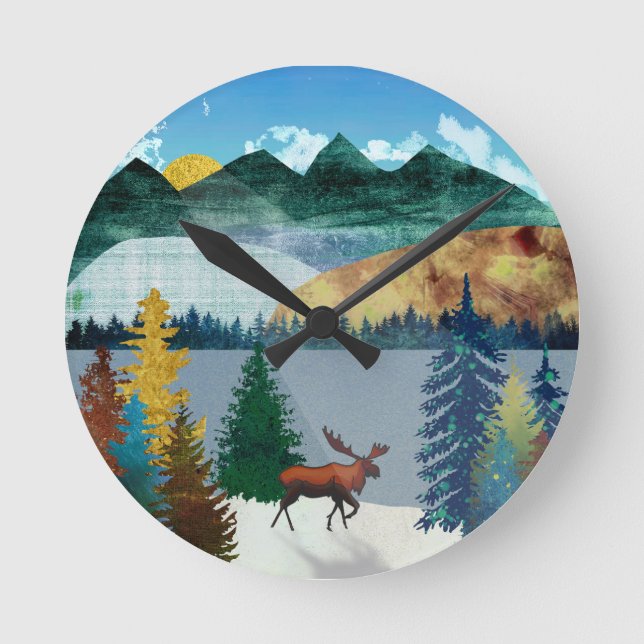 Horloge Ronde Oie du soleil (Recto)