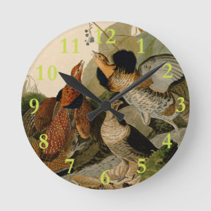 Horloge Ronde Oiseau de gibier Audubon
