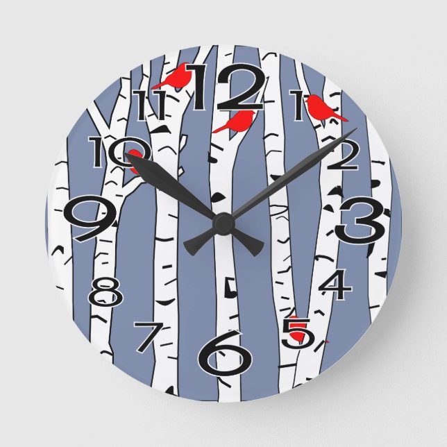 Horloge Ronde Oiseaux (Recto)