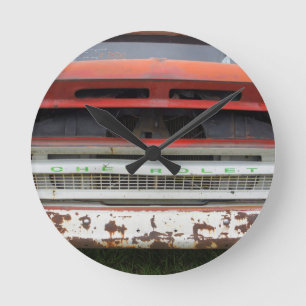 Horloge Ronde Old Rusty