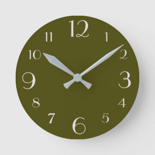 Horloge Ronde Olive