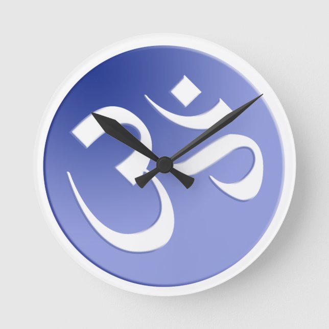 Horloge Ronde Om Symbole Massage Room Clocks (Recto)