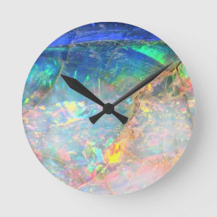 Horloge Ronde Opale d'océan
